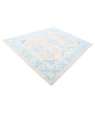 Serenity 7'8'' X 9'5'' Hand-Knotted Wool Rug 7'8'' x 9'5'' (230 X 283) / Peach / Blue