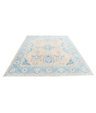 Serenity 7'8'' X 9'5'' Hand-Knotted Wool Rug 7'8'' x 9'5'' (230 X 283) / Peach / Blue