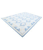 Serenity 9'8'' X 13'7'' Hand-Knotted Wool Rug 9'8'' x 13'7'' (290 X 408) / Blue / Gold