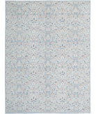 Serenity 8'9'' X 11'7'' Hand-Knotted Wool Rug 8'9'' x 11'7'' (263 X 348) / Teal / Teal