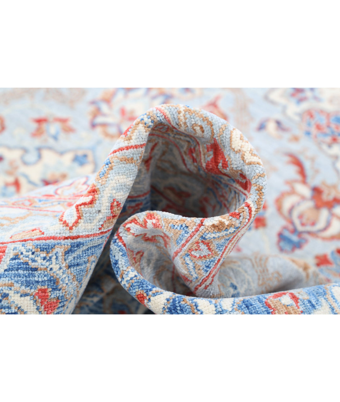 Ariana 8'10'' X 11'4'' Hand-Knotted Wool Rug 8'10'' x 11'4'' (265 X 340) / Grey / Blue