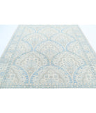 Serenity 7'9'' X 9'6'' Hand-Knotted Wool Rug 7'9'' x 9'6'' (233 X 285) / Ivory / Blue