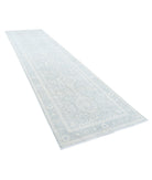 Serenity 4'0'' X 14'3'' Hand-Knotted Wool Rug 4'0'' x 14'3'' (120 X 428) / Grey / Blue