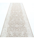 Serenity 4'0'' X 13'5'' Hand-Knotted Wool Rug 4'0'' x 13'5'' (120 X 403) / Taupe / Ivory