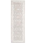 Serenity 4'0'' X 13'5'' Hand-Knotted Wool Rug 4'0'' x 13'5'' (120 X 403) / Taupe / Ivory