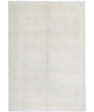 Mamluk 6'2'' X 8'10'' Hand-Knotted Wool Rug 6'2'' x 8'10'' (185 X 265) / Blue / Ivory