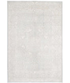 Mamluk 6'0'' X 8'11'' Hand-Knotted Wool Rug 6'0'' x 8'11'' (180 X 268) / Grey / Ivory