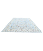 Serenity 10'1'' X 13'4'' Hand-Knotted Wool Rug 10'1'' x 13'4'' (303 X 400) / Teal / Ivory