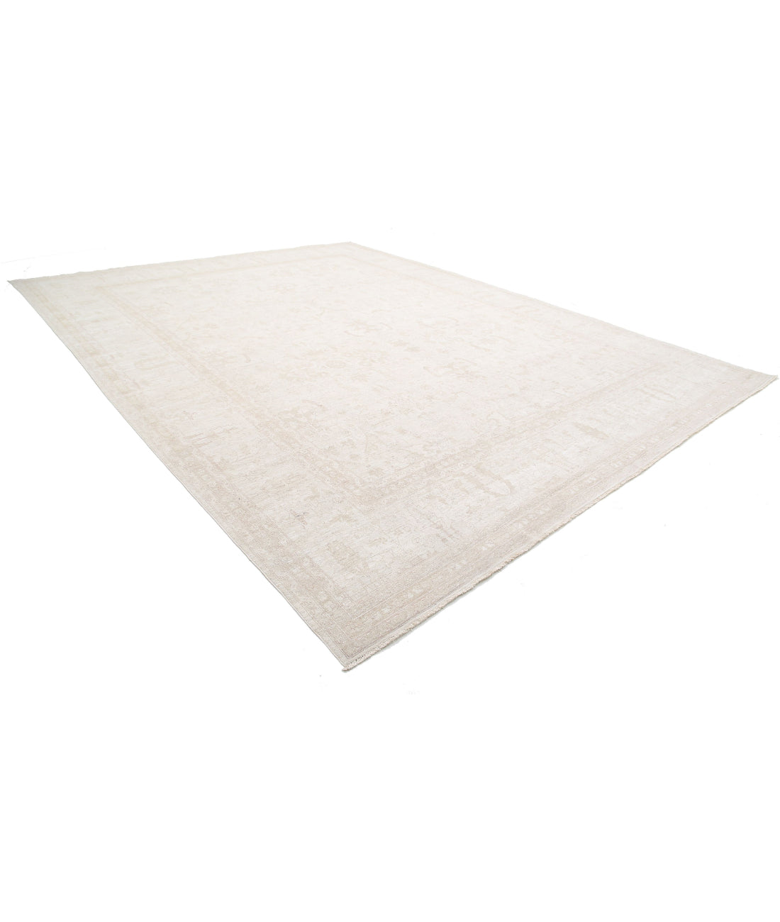 Serenity 13'5'' X 17'7'' Hand-Knotted Wool Rug 13'5'' x 17'7'' (403 X 528) / Ivory / Taupe