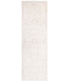 Serenity 3'0'' X 9'10'' Hand-Knotted Wool Rug 3'0'' x 9'10'' (90 X 295) / Ivory / Grey