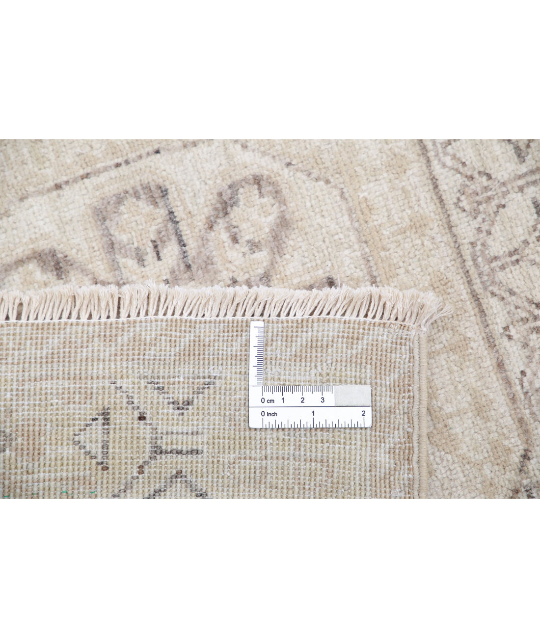 Mamluk 3'5'' X 9'5'' Hand-Knotted Wool Rug 3'5'' x 9'5'' (103 X 283) / Beige / Taupe