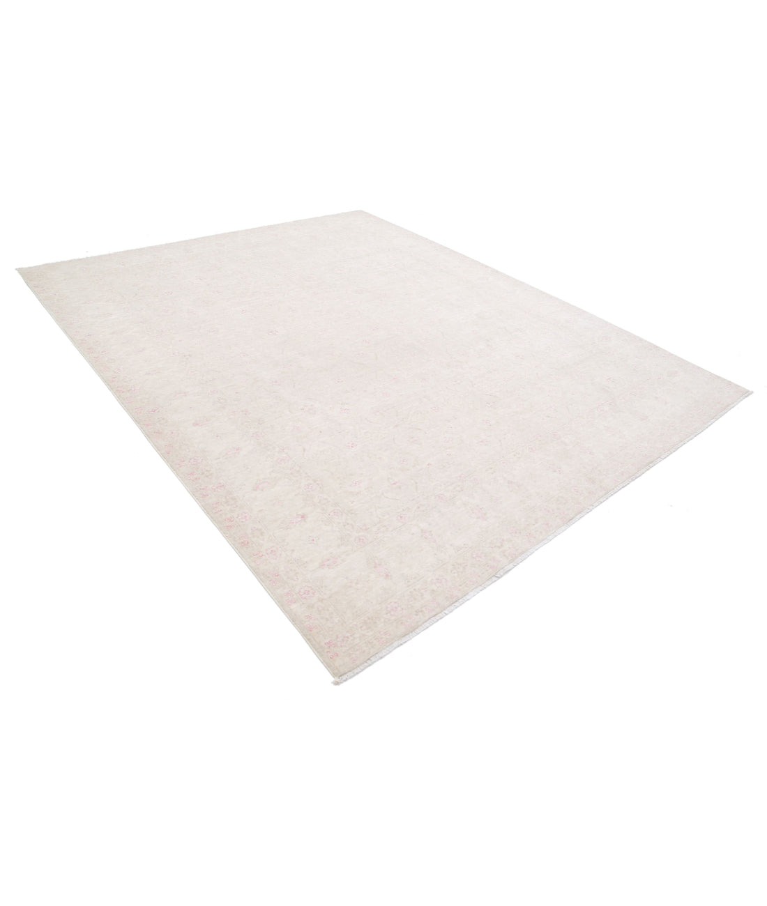 Serenity 8'3'' X 10'0'' Hand-Knotted Wool Rug 8'3'' x 10'0'' (248 X 300) / Ivory / Pink