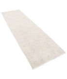 Serenity 3'0'' X 10'0'' Hand-Knotted Wool Rug 3'0'' x 10'0'' (90 X 300) / Ivory / Grey