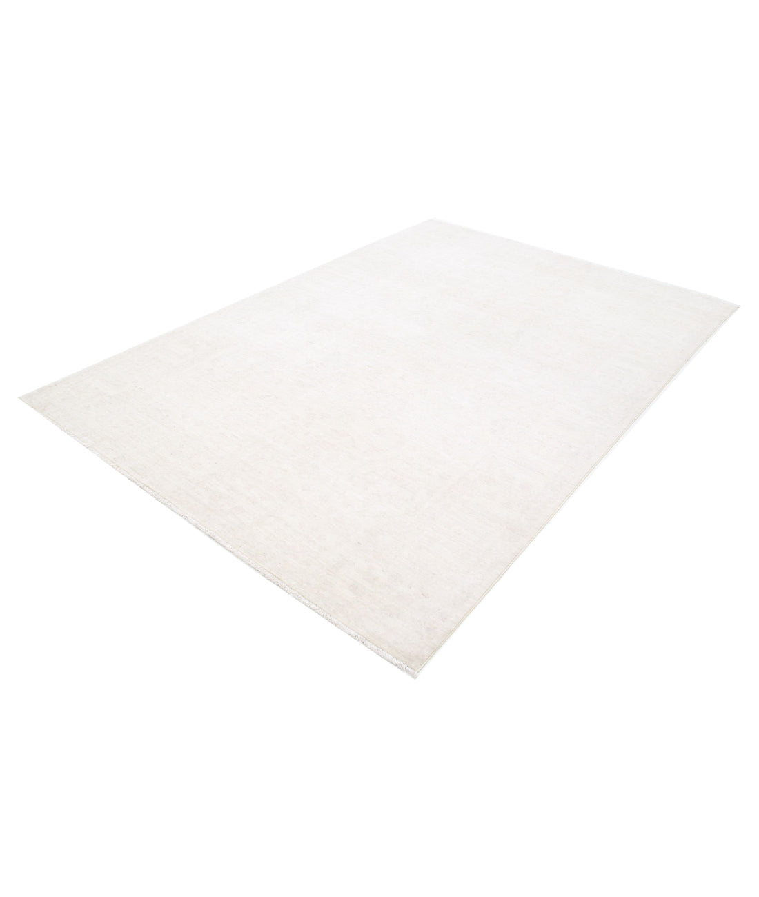 Serenity 6'2'' X 8'9'' Hand-Knotted Wool Rug 6'2'' x 8'9'' (185 X 263) / Ivory / Grey