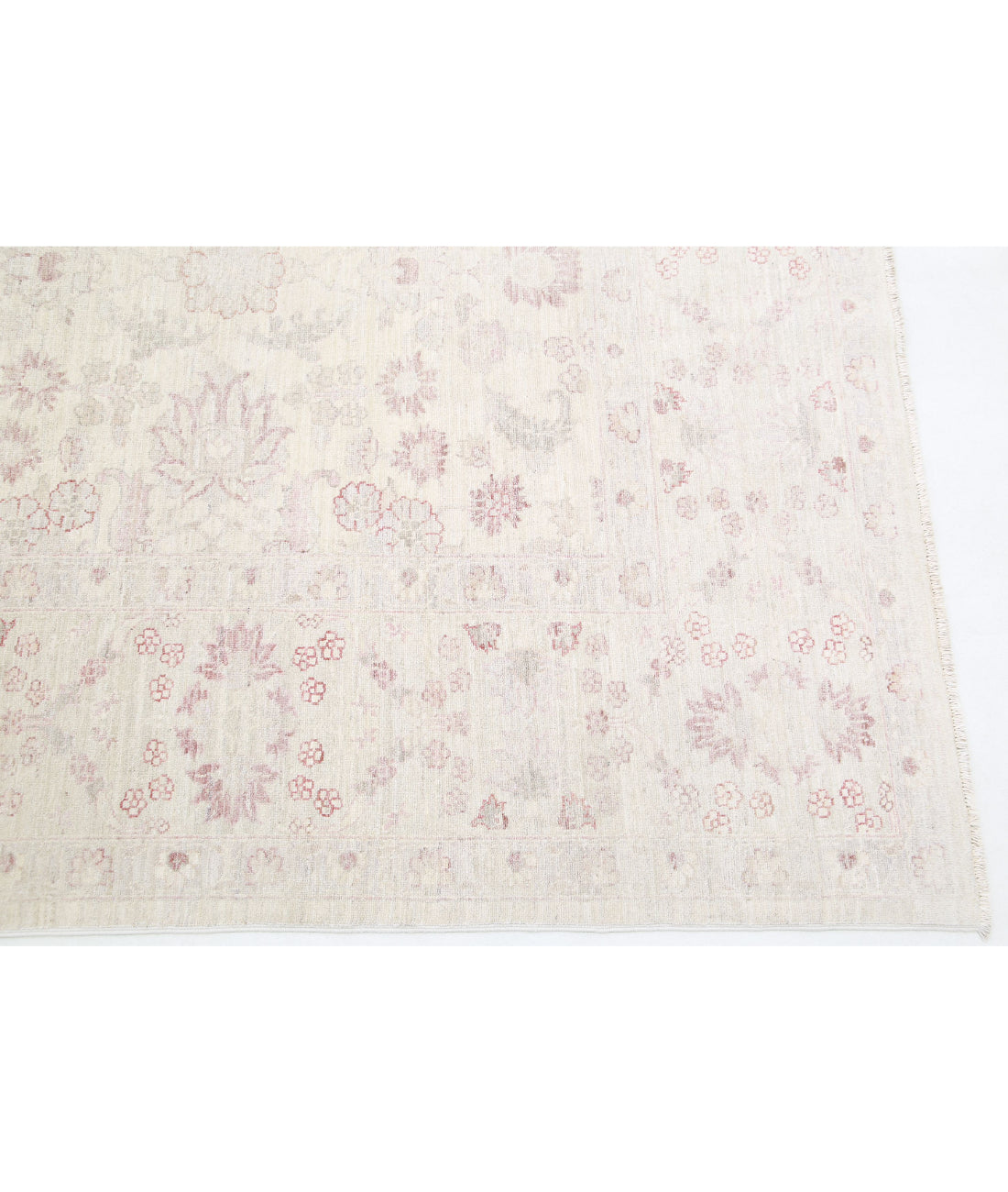 Serenity 8'0'' X 9'5'' Hand-Knotted Wool Rug 8'0'' x 9'5'' (240 X 283) / Ivory / Brown