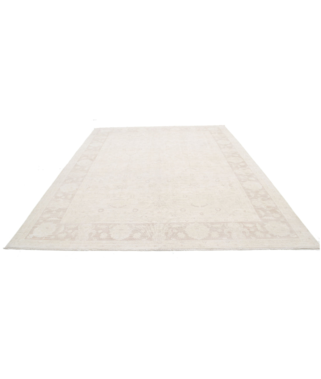 Serenity 8'10'' X 11'8'' Hand-Knotted Wool Rug 8'10'' x 11'8'' (265 X 350) / Ivory / Taupe