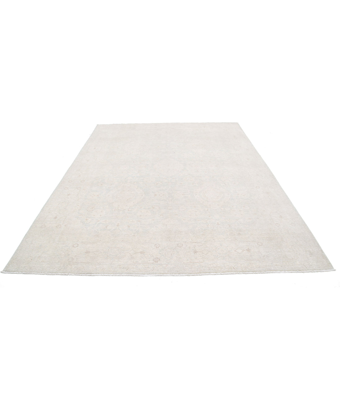 Serenity 7'10'' X 9'10'' Hand-Knotted Wool Rug 7'10'' x 9'10'' (235 X 295) / Ivory / Grey