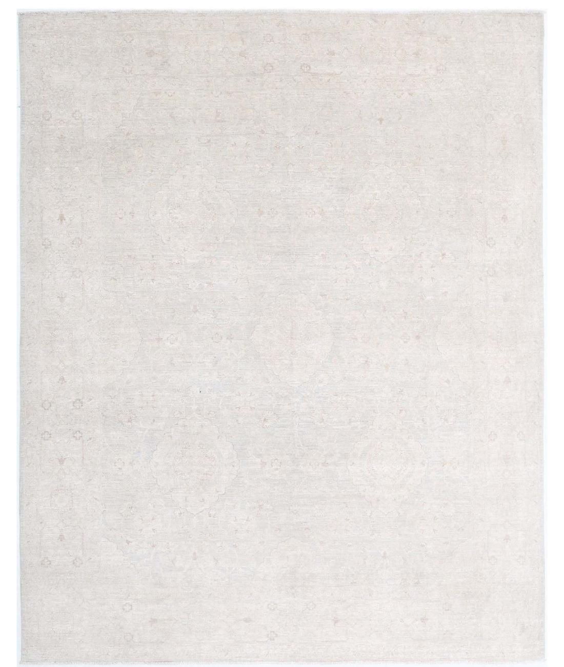 Serenity 7'10'' X 9'10'' Hand-Knotted Wool Rug 7'10'' x 9'10'' (235 X 295) / Ivory / Grey