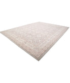 Serenity 13'4'' X 17'6'' Hand-Knotted Wool Rug 13'4'' x 17'6'' (400 X 525) / Grey / Ivory