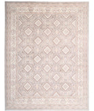 Serenity 13'4'' X 17'6'' Hand-Knotted Wool Rug 13'4'' x 17'6'' (400 X 525) / Grey / Ivory