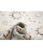 Serenity 11'8'' X 14'7'' Hand-Knotted Wool Rug 11'8'' x 14'7'' (350 X 438) / Ivory / Blue