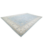 Serenity 13'2'' X 21'7'' Hand-Knotted Wool Rug 13'2'' x 21'7'' (395 X 648) / Blue / Ivory