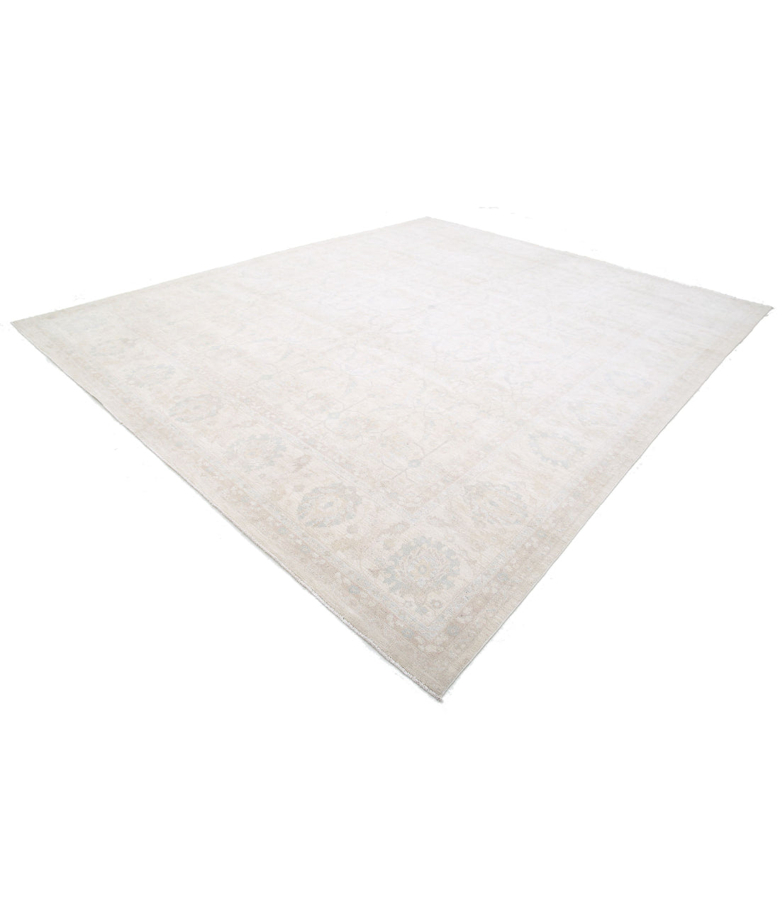 Serenity 11'11'' X 14'6'' Hand-Knotted Wool Rug 11'11'' x 14'6'' (358 X 435) / Ivory / Ivory