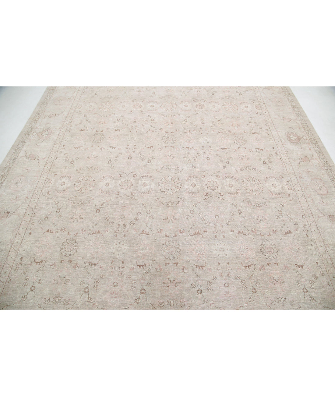 Serenity 8'10'' X 12'1'' Hand-Knotted Wool Rug 8'10'' x 12'1'' (265 X 363) / Ivory / Taupe