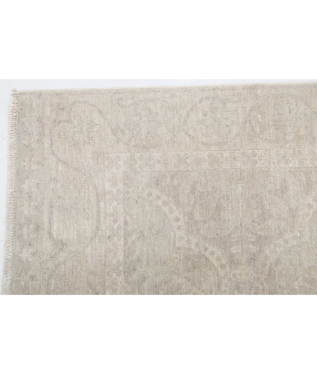 Serenity 2'9'' X 10'6'' Hand-Knotted Wool Rug 2'9'' x 10'6'' (83 X 315) / Grey / Ivory