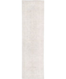 Serenity 2'9'' X 10'6'' Hand-Knotted Wool Rug 2'9'' x 10'6'' (83 X 315) / Grey / Ivory