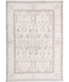 Serenity 4'3'' X 5'11'' Hand-Knotted Wool Rug 4'3'' x 5'11'' (128 X 178) / Ivory / Brown