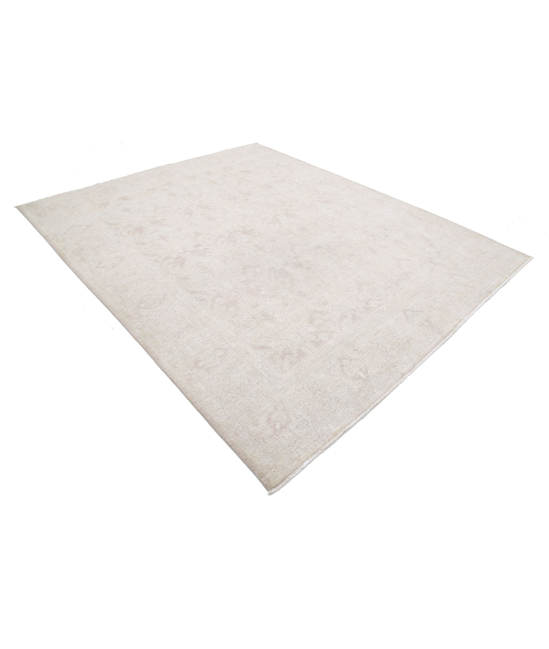 Serenity 7'9'' X 9'6'' Hand-Knotted Wool Rug 7'9'' x 9'6'' (233 X 285) / Ivory / Taupe