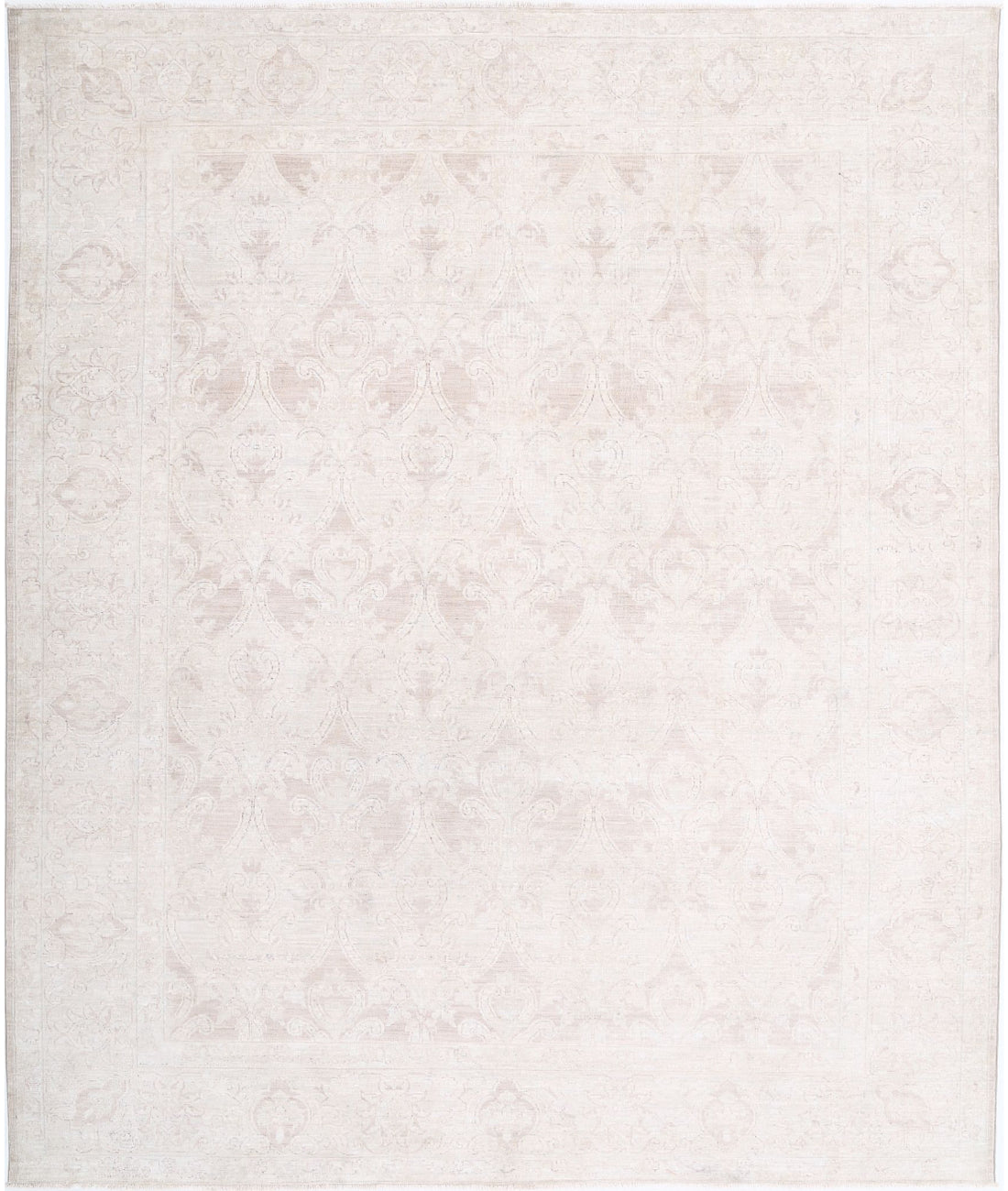 Serenity 7'9'' X 9'6'' Hand-Knotted Wool Rug 7'9'' x 9'6'' (233 X 285) / Ivory / Taupe