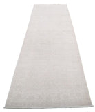 Serenity 2'11'' X 10'4'' Hand-Knotted Wool Rug 2'11'' x 10'4'' (88 X 310) / Grey / Ivory