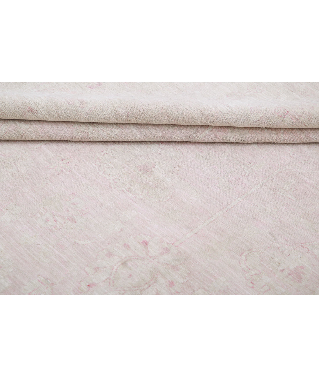 Serenity 9'10'' X 12'7'' Hand-Knotted Wool Rug 9'10'' x 12'7'' (295 X 378) / Pink / Ivory