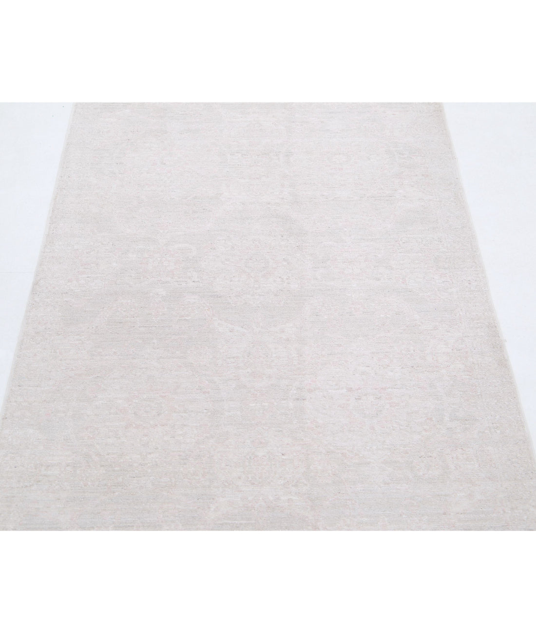 Serenity 3'0'' X 11'0'' Hand-Knotted Wool Rug 3'0'' x 11'0'' (90 X 330) / Grey / Ivory