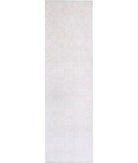 Serenity 3'0'' X 11'0'' Hand-Knotted Wool Rug 3'0'' x 11'0'' (90 X 330) / Grey / Ivory