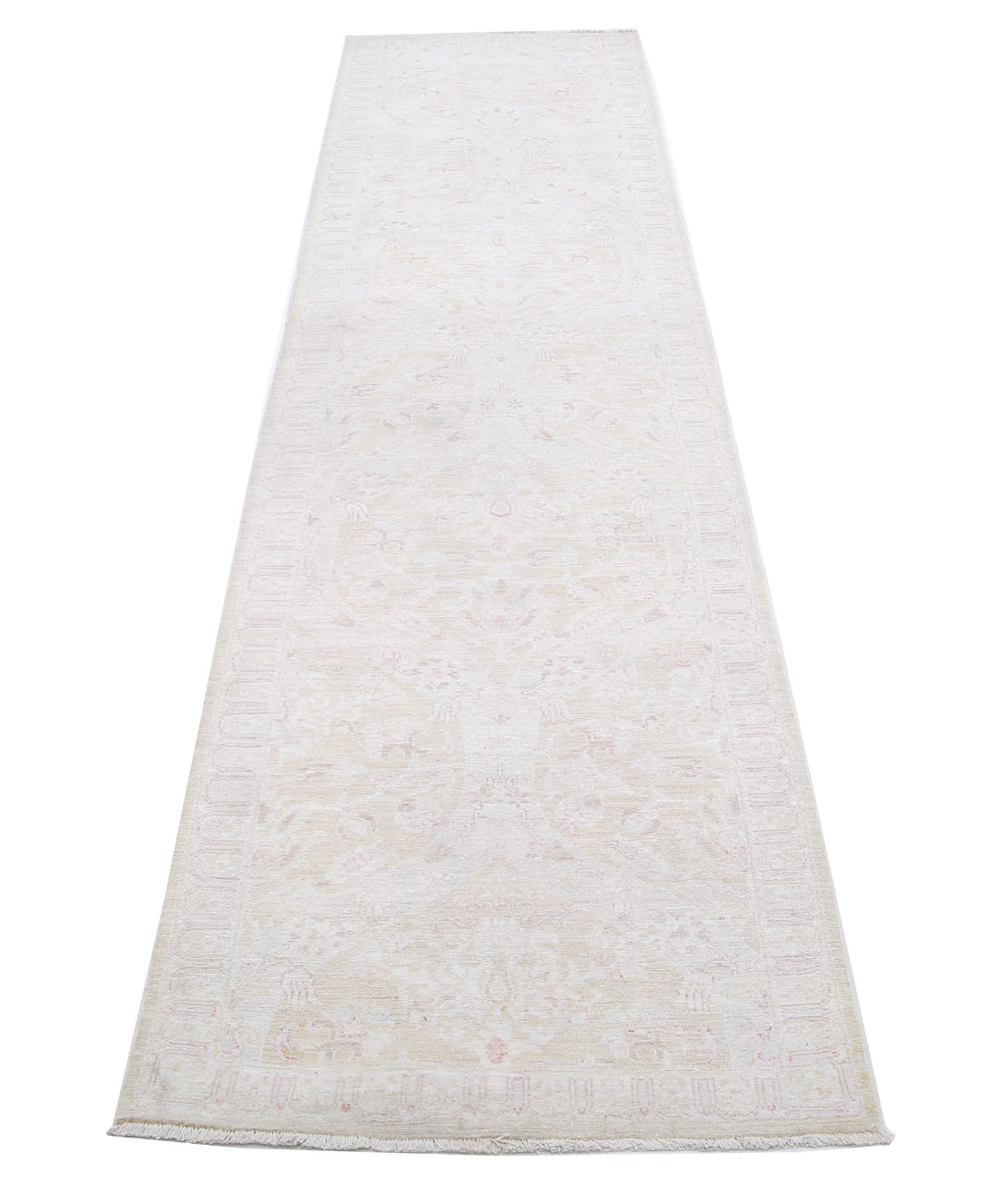 Serenity 2'6'' X 10'5'' Hand-Knotted Wool Rug 2'6'' x 10'5'' (75 X 313) / Gold / Ivory