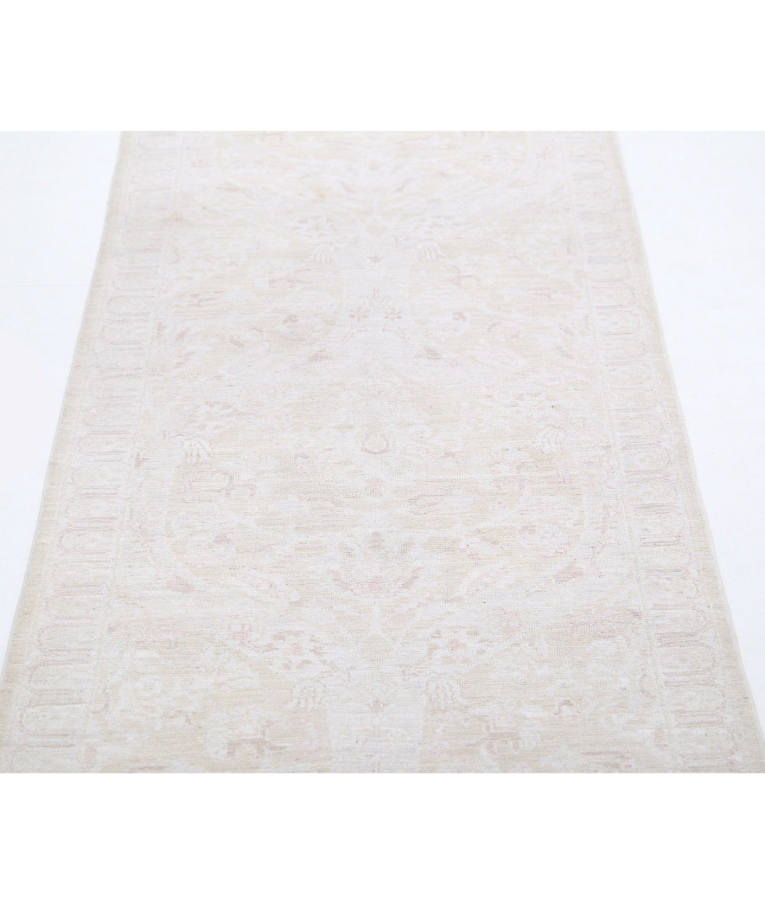 Serenity 2'6'' X 10'5'' Hand-Knotted Wool Rug 2'6'' x 10'5'' (75 X 313) / Gold / Ivory