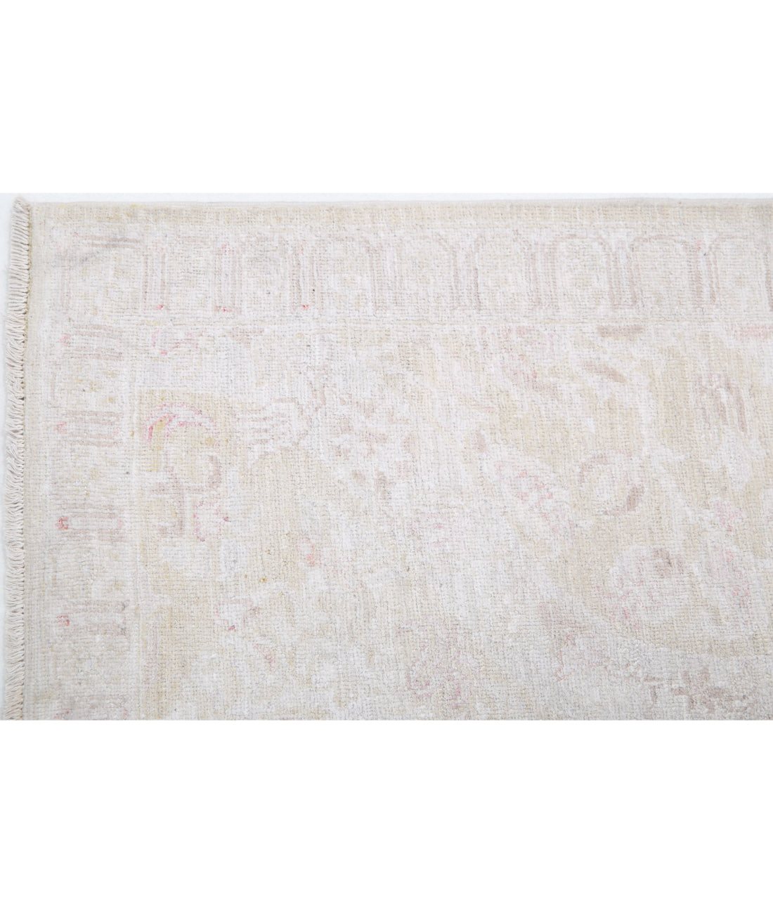 Serenity 2'6'' X 10'5'' Hand-Knotted Wool Rug 2'6'' x 10'5'' (75 X 313) / Gold / Ivory