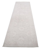 Serenity 2'9'' X 10'2'' Hand-Knotted Wool Rug 2'9'' x 10'2'' (83 X 305) / Grey / Ivory