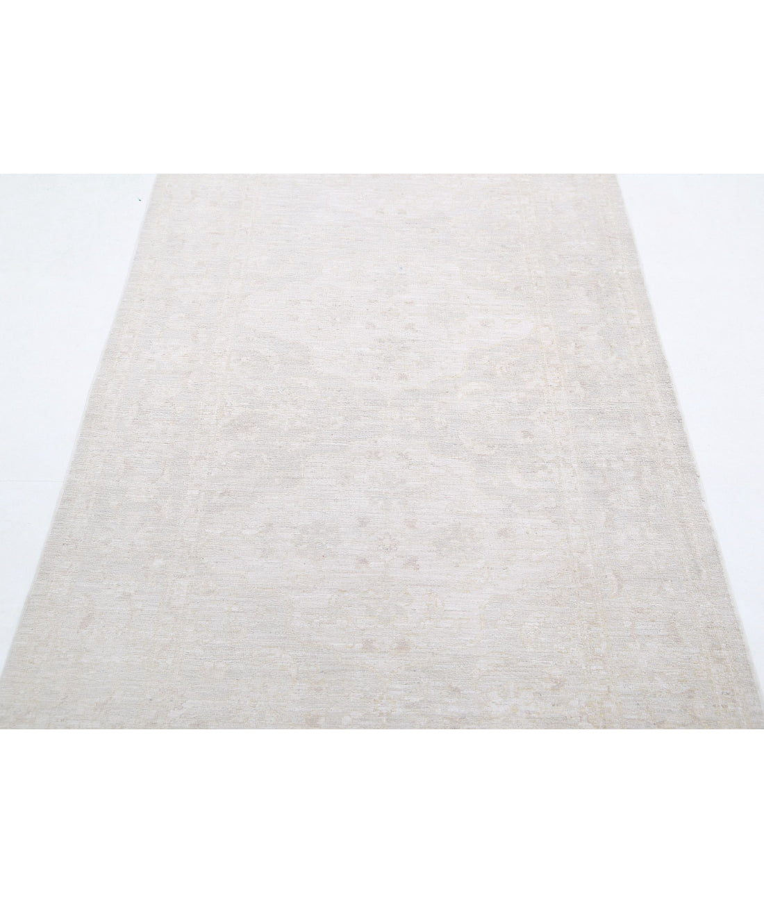 Serenity 3'3'' X 10'2'' Hand-Knotted Wool Rug 3'3'' x 10'2'' (98 X 305) / Grey / Ivory