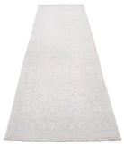 Serenity 2'11'' X 9'11'' Hand-Knotted Wool Rug 2'11'' x 9'11'' (88 X 298) / Ivory / Grey