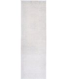 Serenity 2'11'' X 9'11'' Hand-Knotted Wool Rug 2'11'' x 9'11'' (88 X 298) / Ivory / Grey