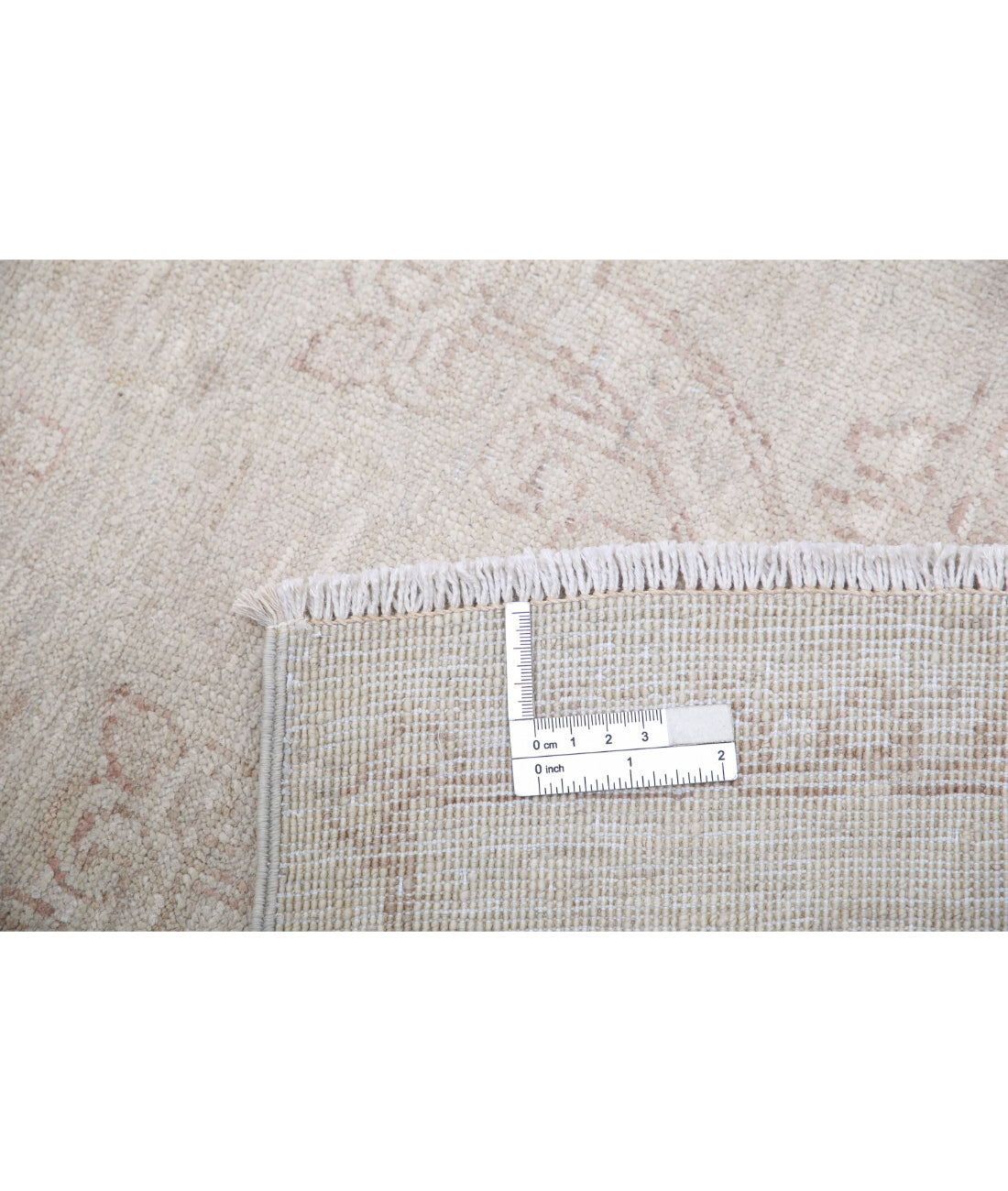 Serenity 2'8'' X 8'0'' Hand-Knotted Wool Rug 2'8'' x 8'0'' (80 X 240) / Ivory / Taupe