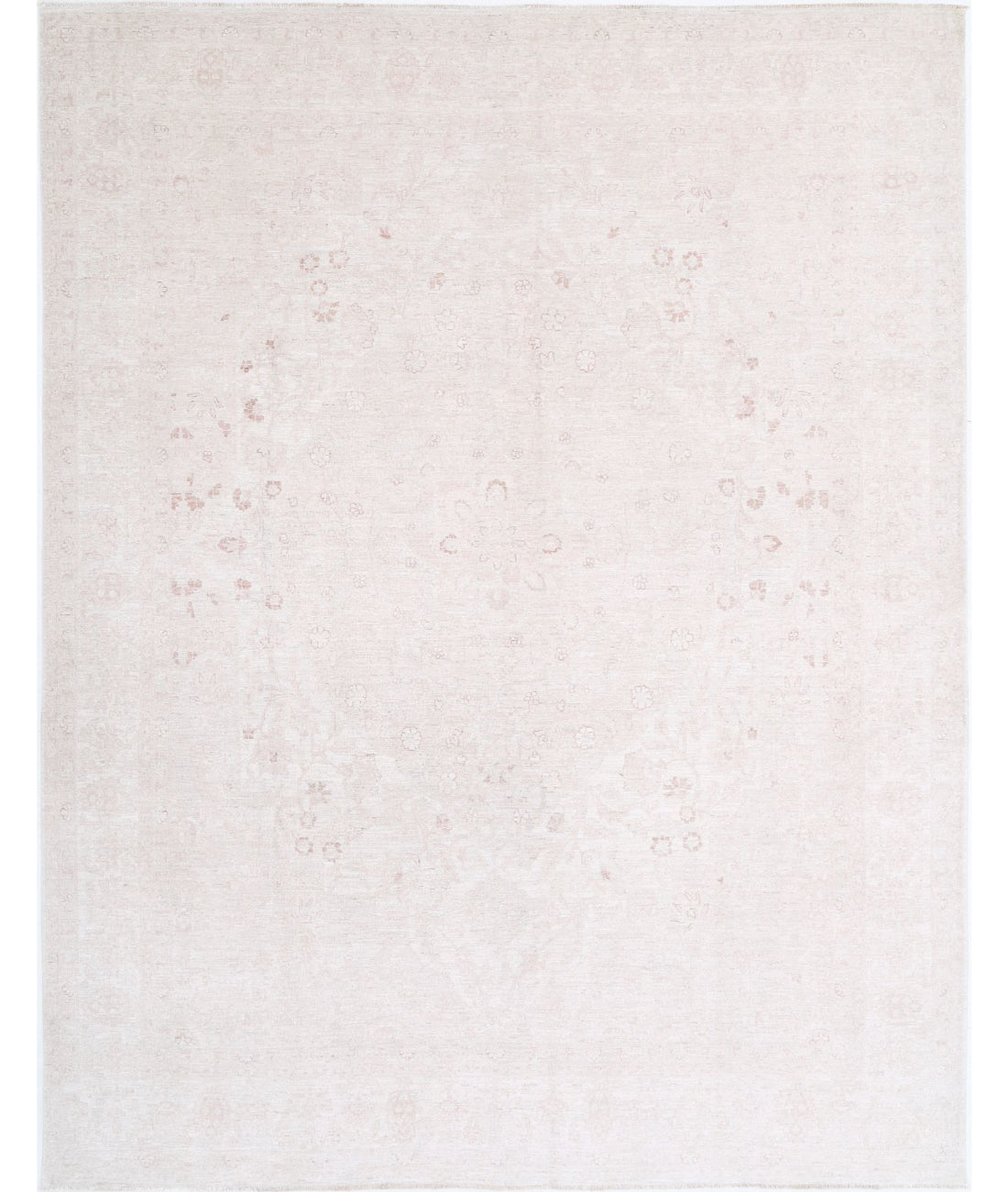 Serenity 8'9'' X 11'3'' Hand-Knotted Wool Rug 8'9'' x 11'3'' (263 X 338) / Ivory / Ivory