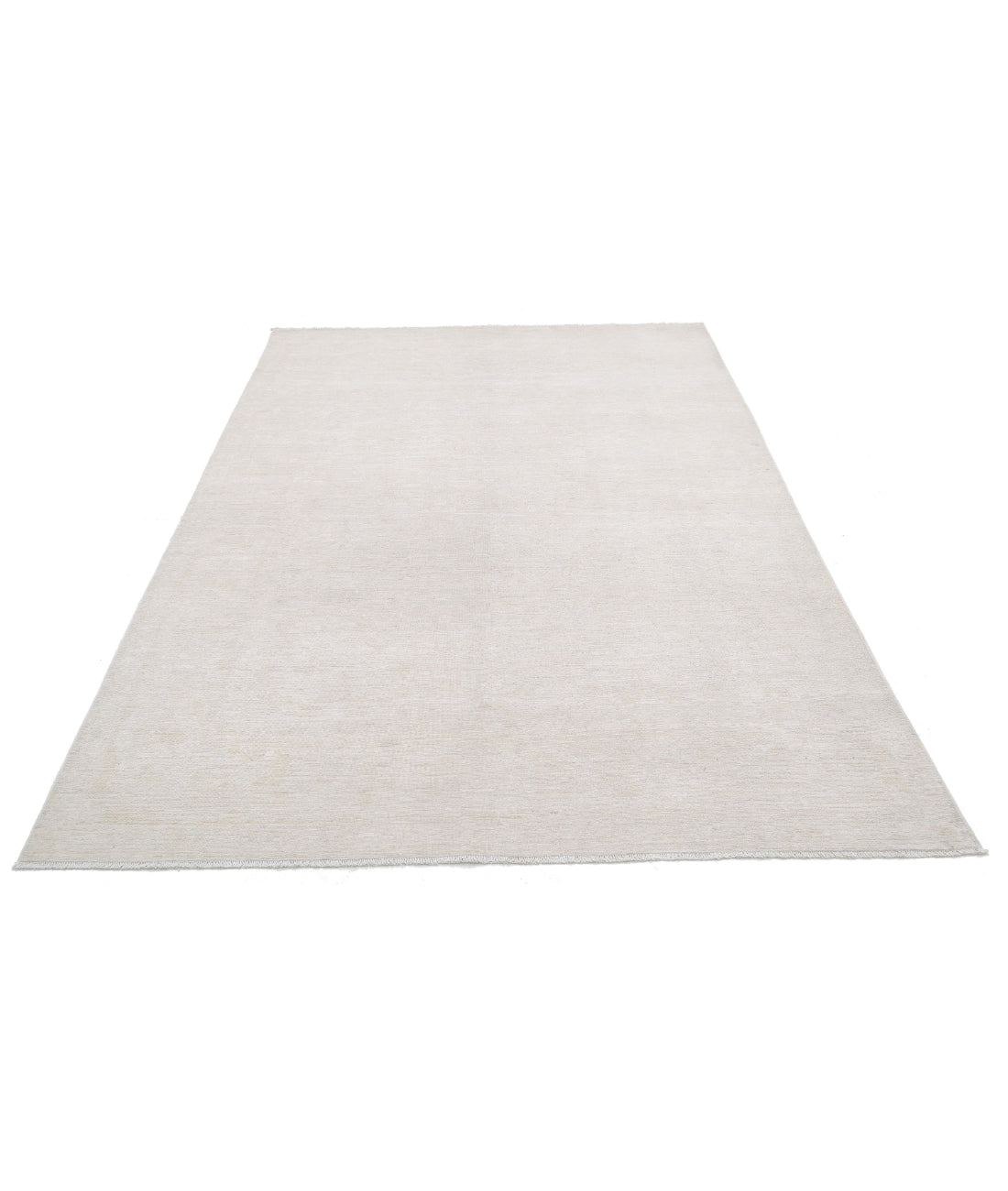 Serenity 5'11'' X 8'9'' Hand-Knotted Wool Rug 5'11'' x 8'9'' (178 X 263) / Ivory / Ivory