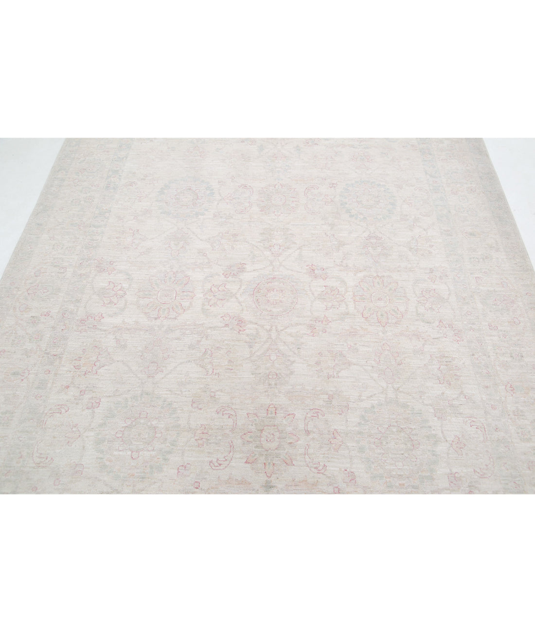 Serenity 6'2'' X 8'5'' Hand-Knotted Wool Rug 6'2'' x 8'5'' (185 X 253) / Ivory / Ivory