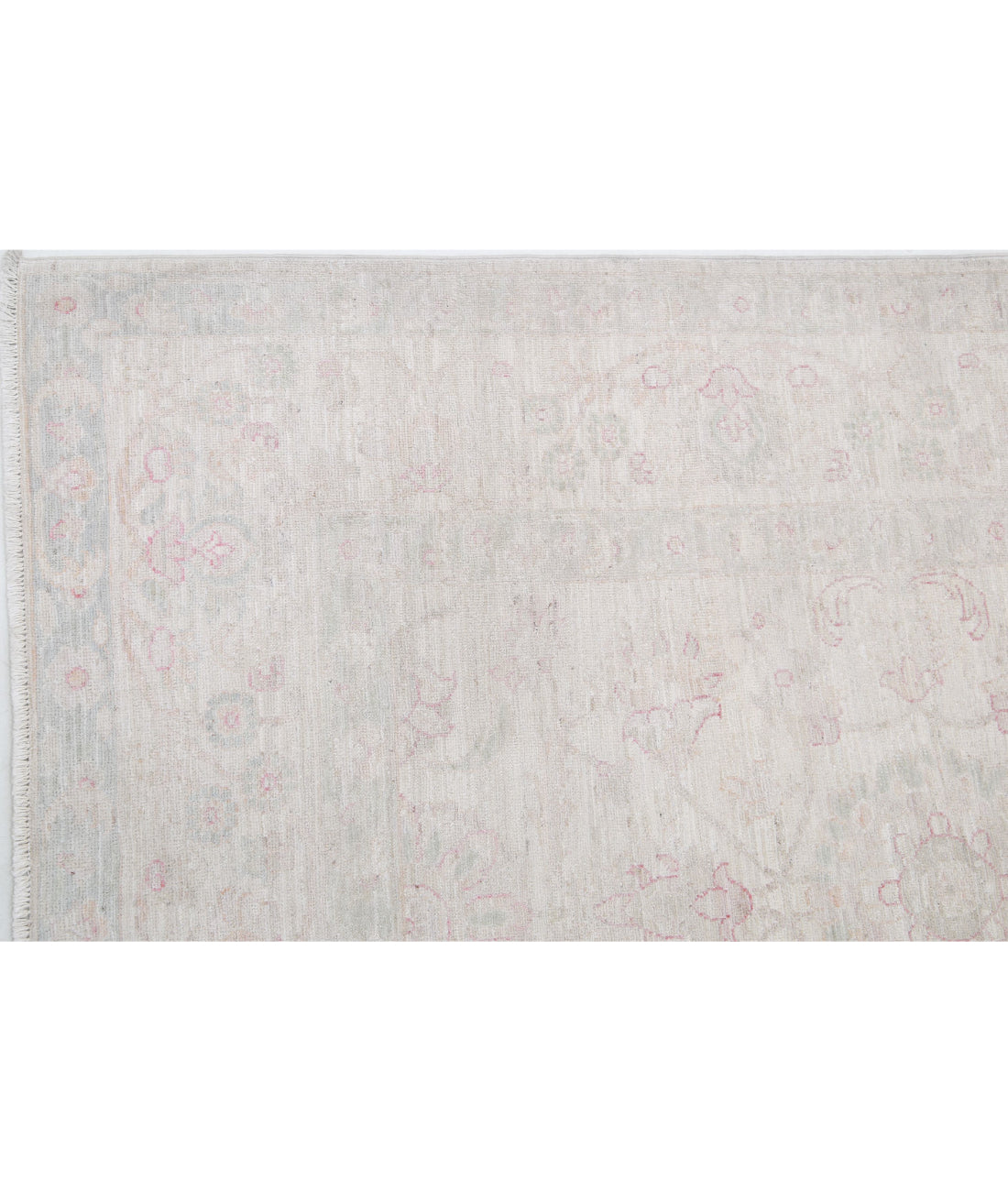 Serenity 6'2'' X 8'5'' Hand-Knotted Wool Rug 6'2'' x 8'5'' (185 X 253) / Ivory / Ivory