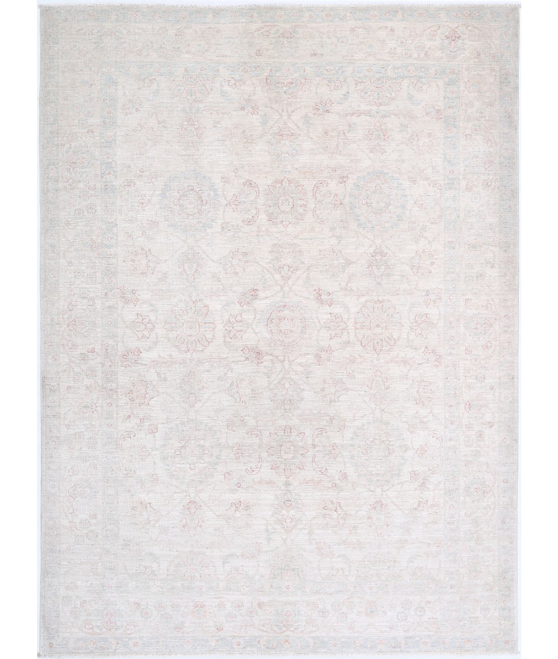 Serenity 6'2'' X 8'5'' Hand-Knotted Wool Rug 6'2'' x 8'5'' (185 X 253) / Ivory / Ivory